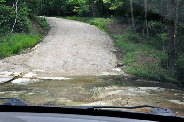 a wide, flowing stream of water